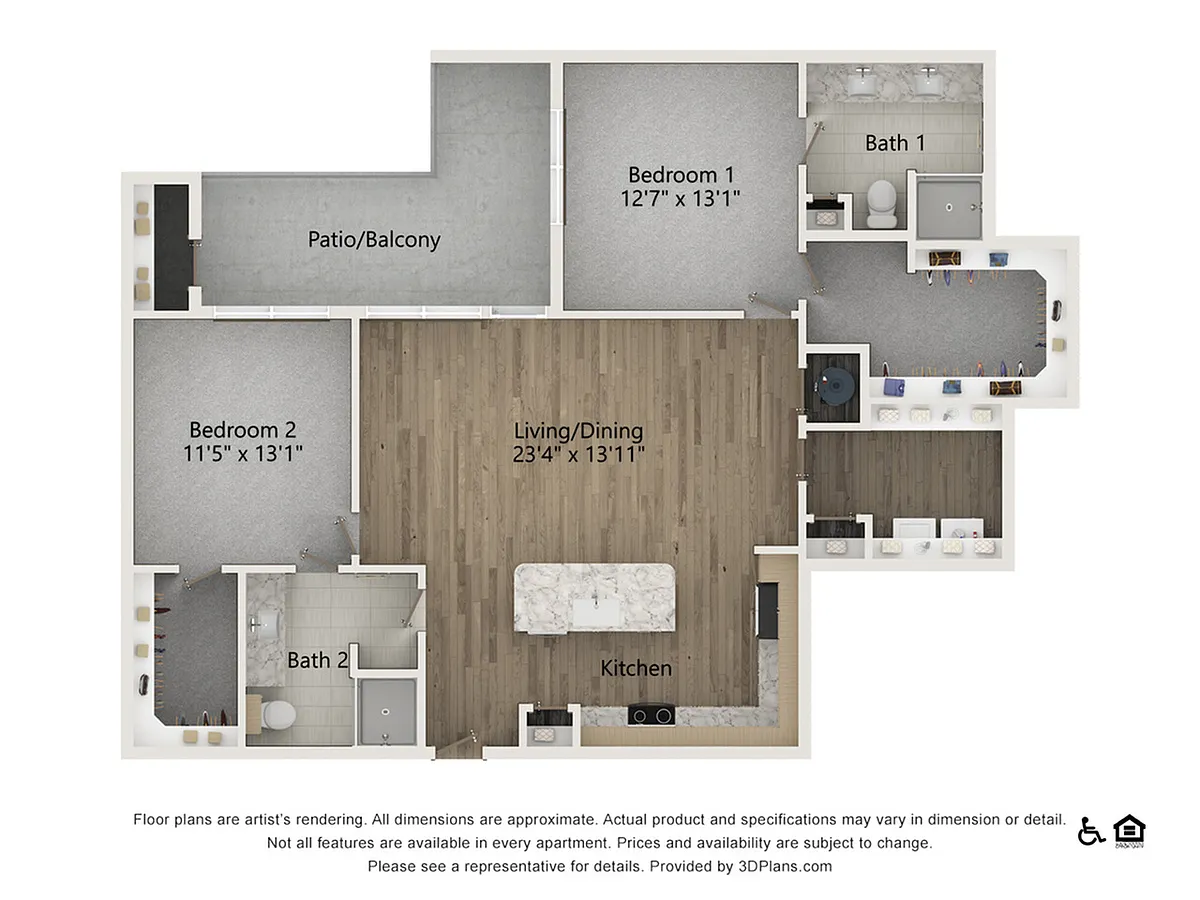 Floor plan B3B
