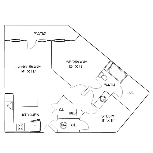 Floor plan Design 1L
