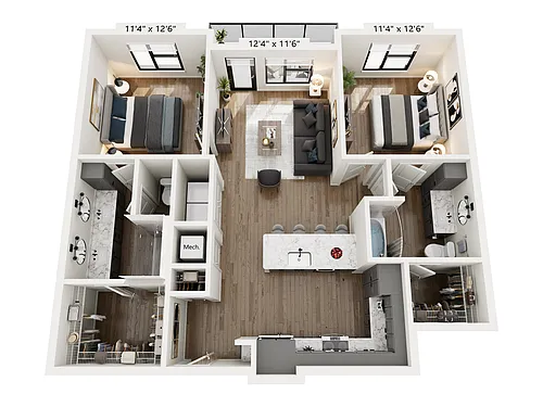 Floor plan The Upside