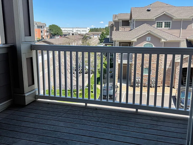 The view from the master bedroom patio