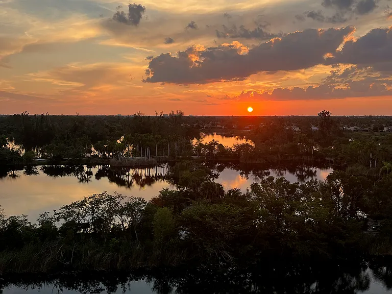 Sunset from condo