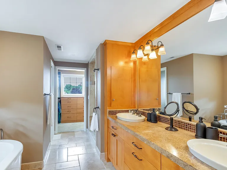 Primary Bathroom with dual sinks