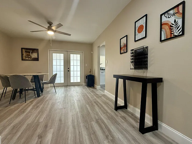 Foyer and dining room
