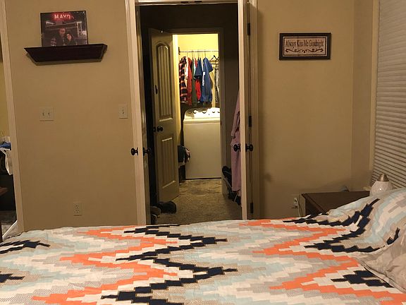 Master opens into laundry