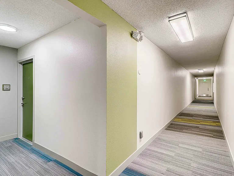 Interior Hallway at El Dorado apartments