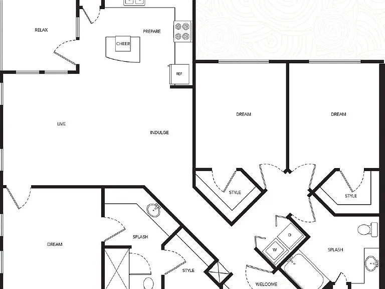 The Gallery at Mills Park - Masterpiece A - 2 Beds - 2 Baths - 1315 Sq. ft.