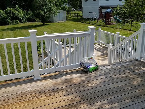 Deck and yard