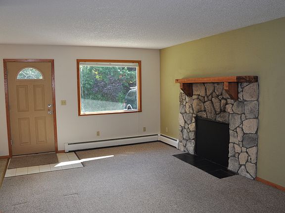 Living room - fireplace & new mantle