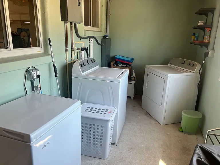 Private Washer and Dryer and Freezer