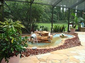 Bubbling Pond and Fountain