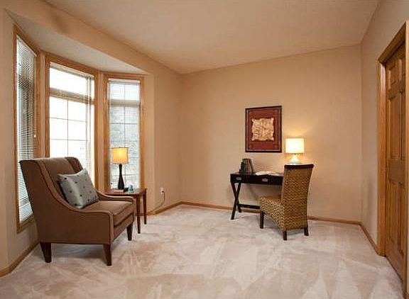 A secondary main floor bedroom can be used as a great flex space if needed.