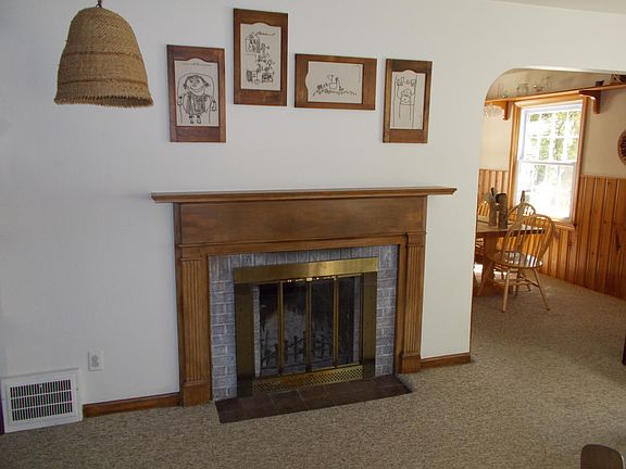 Living room fireplace