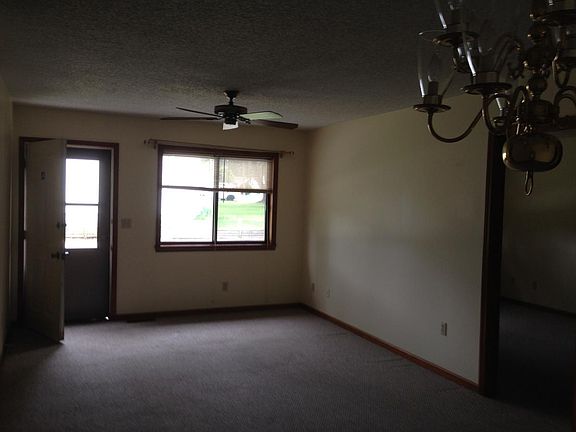 Looking out through the living area