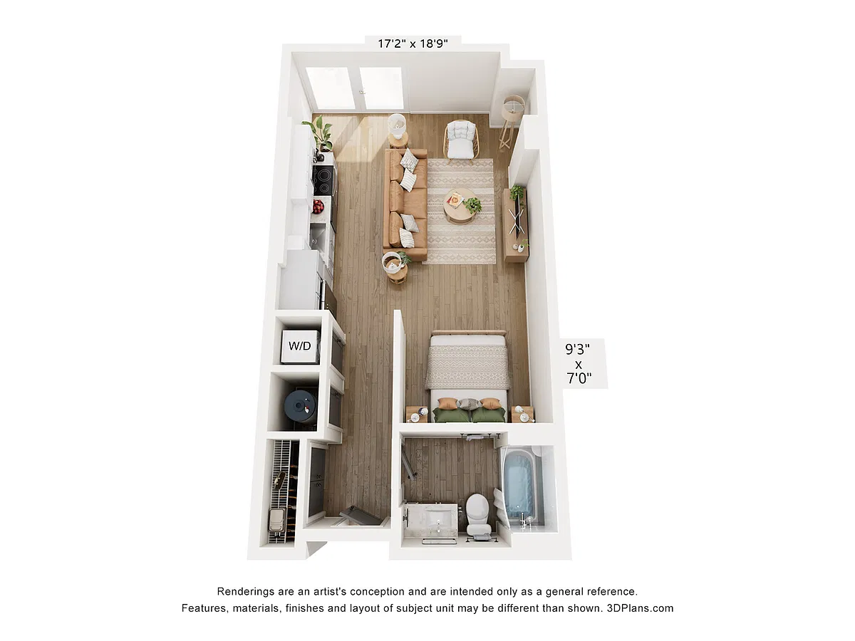 Floor plan STUDIO TYPE A