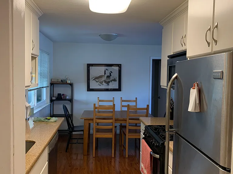kitchen from unit entrance on left