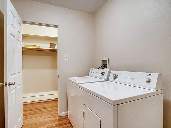 Laundry room and more storage space.