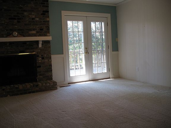 French doors leading out to custum built deck