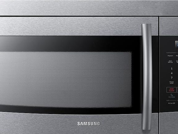 New stainless over-the-range microwave