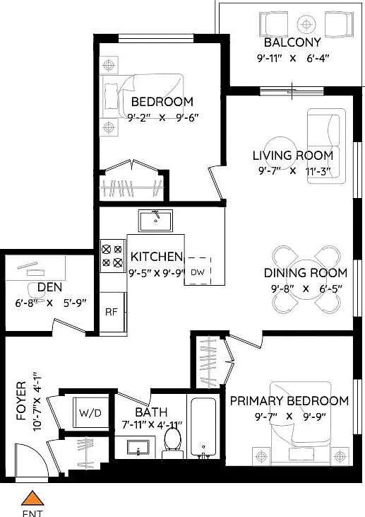 2 bed, 786 sqft, $2,250 — Photo 3