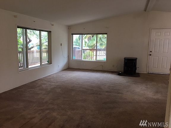 Vaulted ceiling provides an open feeling.