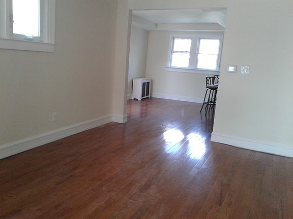 Living room and dining room