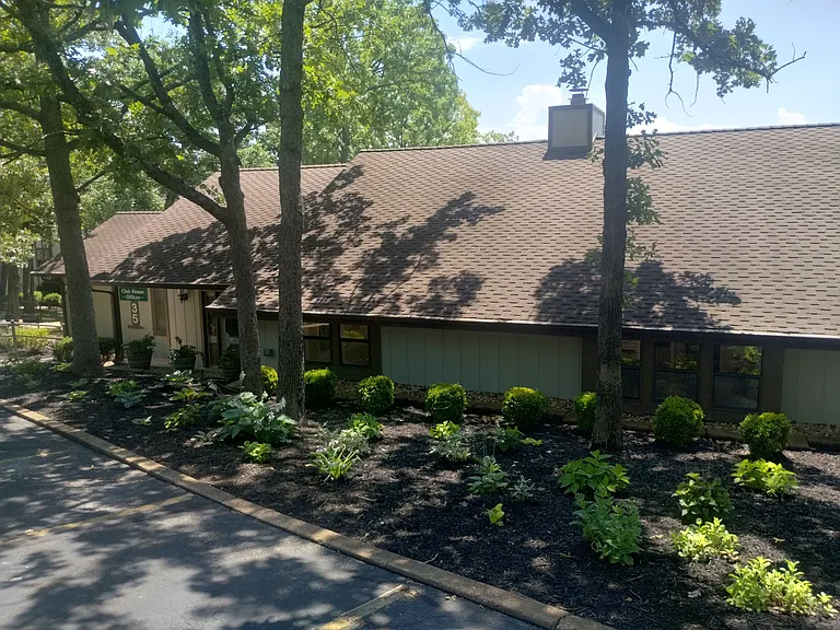 Exterior of clubhouse and complex office