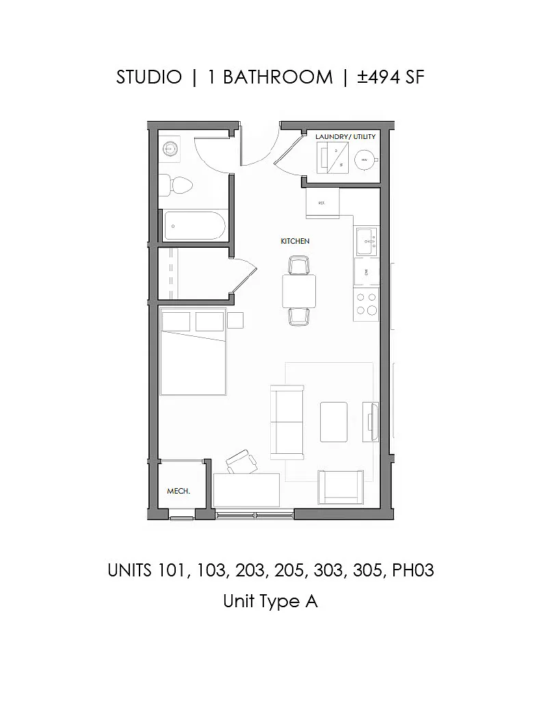 Floor plan Studio