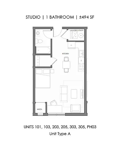 Floor plan Studio