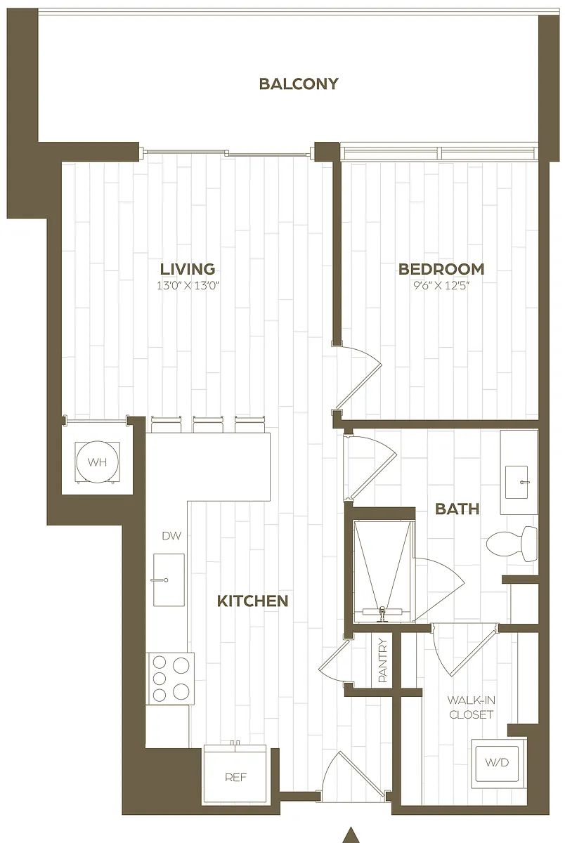Floor plan 1E