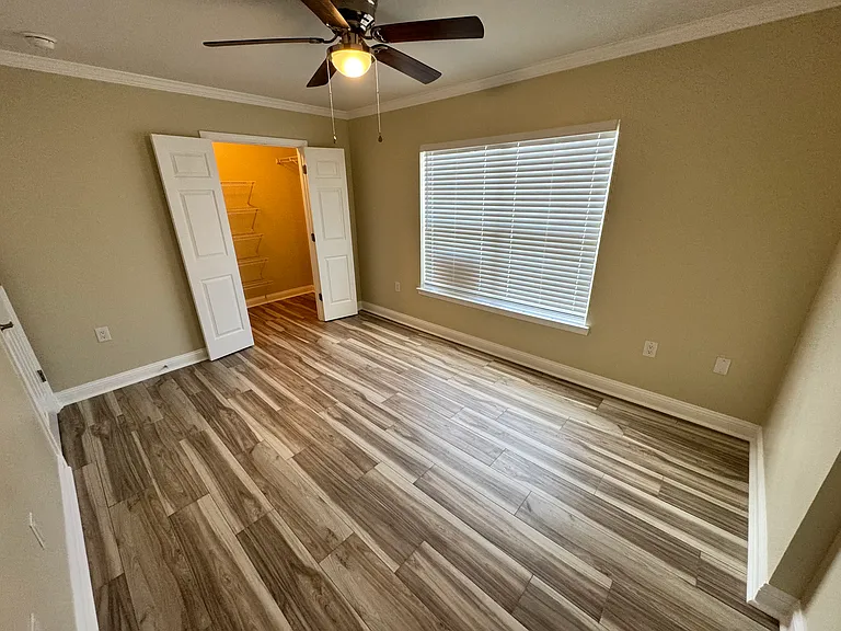 Guest bedroom and closet.