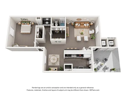 Floor plan 1 Bedroom