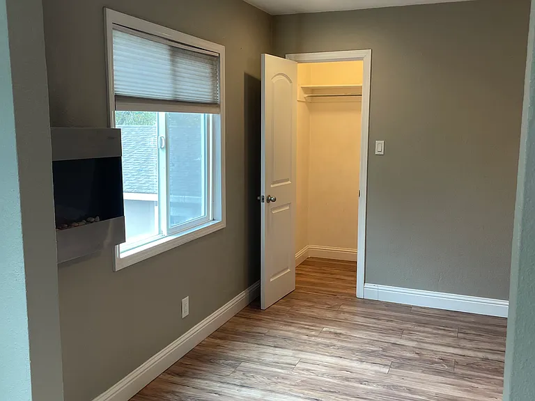 large closet off living room