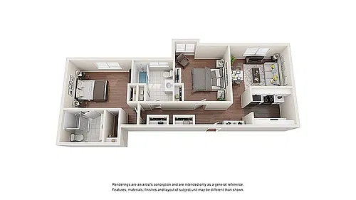 Floor plan The Cambridge Furnished W/D
