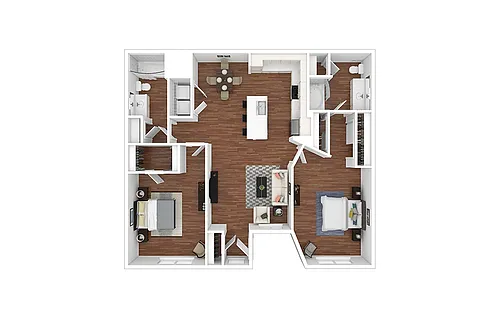 Floor plan Periwinkle - Renovated
