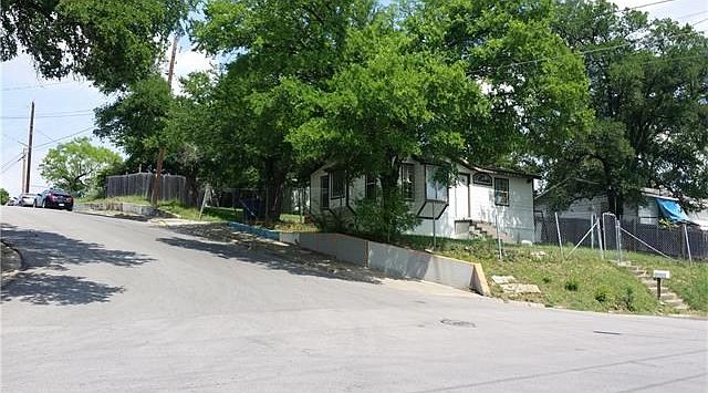 House on corner lot.