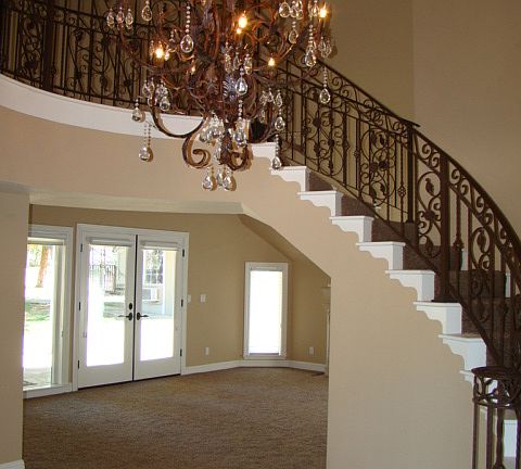 Stairs up to Master Bedroom