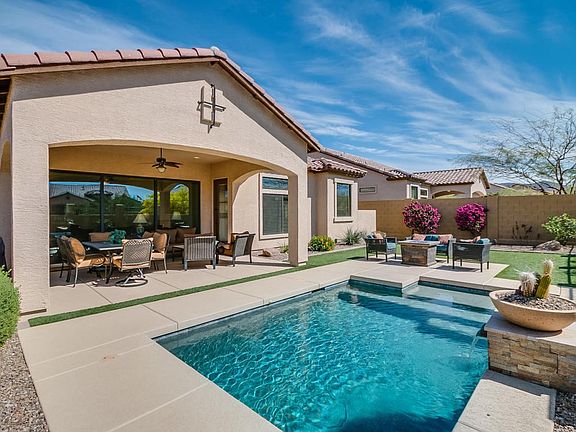 Rear Yard with Pool