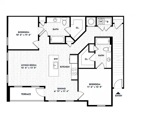 Floor plan 2B