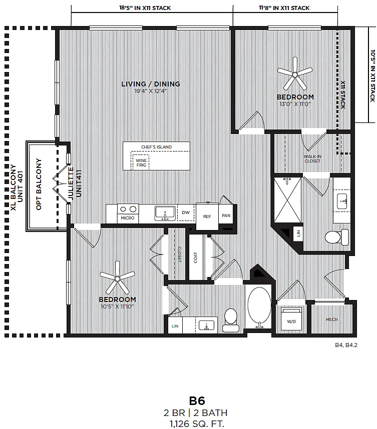 Floor plan B6