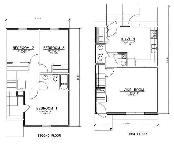 Floor plan 3 Bdrm