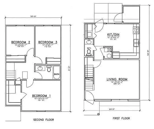 Floor plan 3 Bdrm