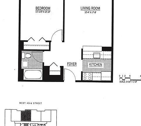 2nd image of 350 W 43rd St APT 4F