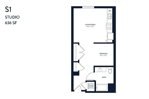Floor plan Studio S1