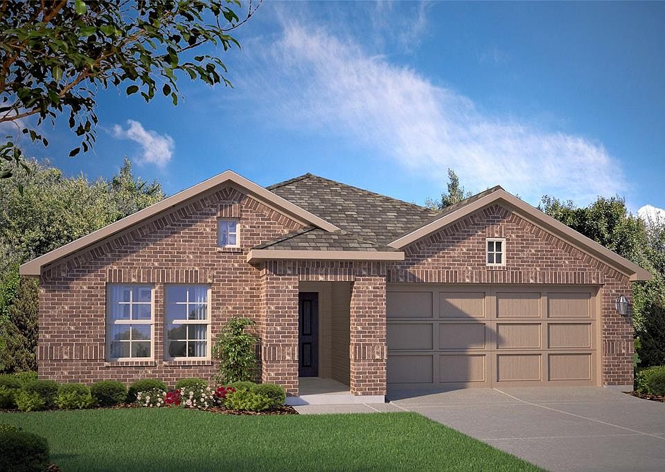 D.R. Horton's Texas Cali floorplan, elevation C. All Home and community information, including pricing, included features, terms, availability and amenities, are subject to change at any time without notice or obligation. All Drawings, pictures, photographs, video, square footages, floor plans, elevations, features, colors and sizes are approximate for illustration purposes only and will vary from the homes as built.