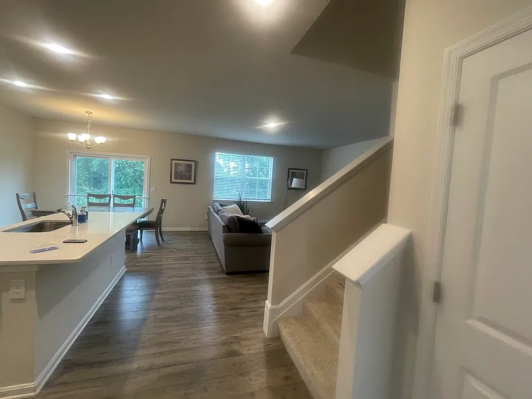 Entering the kitchen and living area