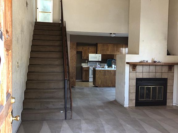 two story home with vaulted ceilings