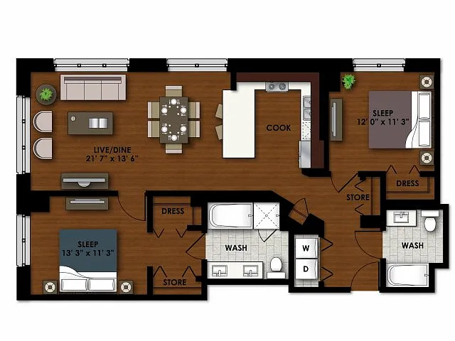 Floor plan P-C600