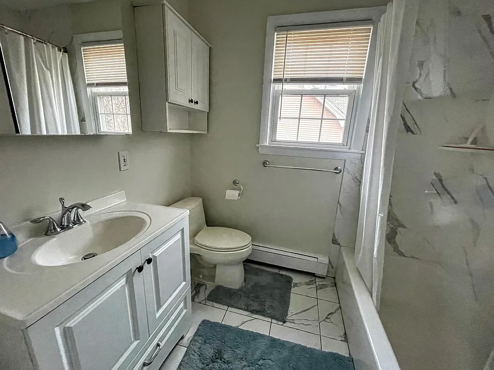 recently renovated bathroom