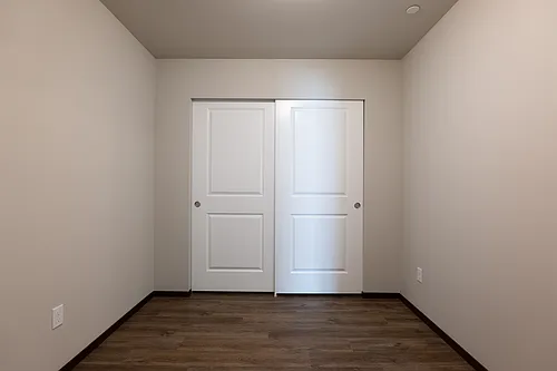 Floor plan 1 bedroom 1 bath and Den