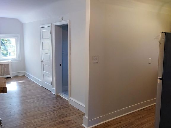Entry area looking into living room